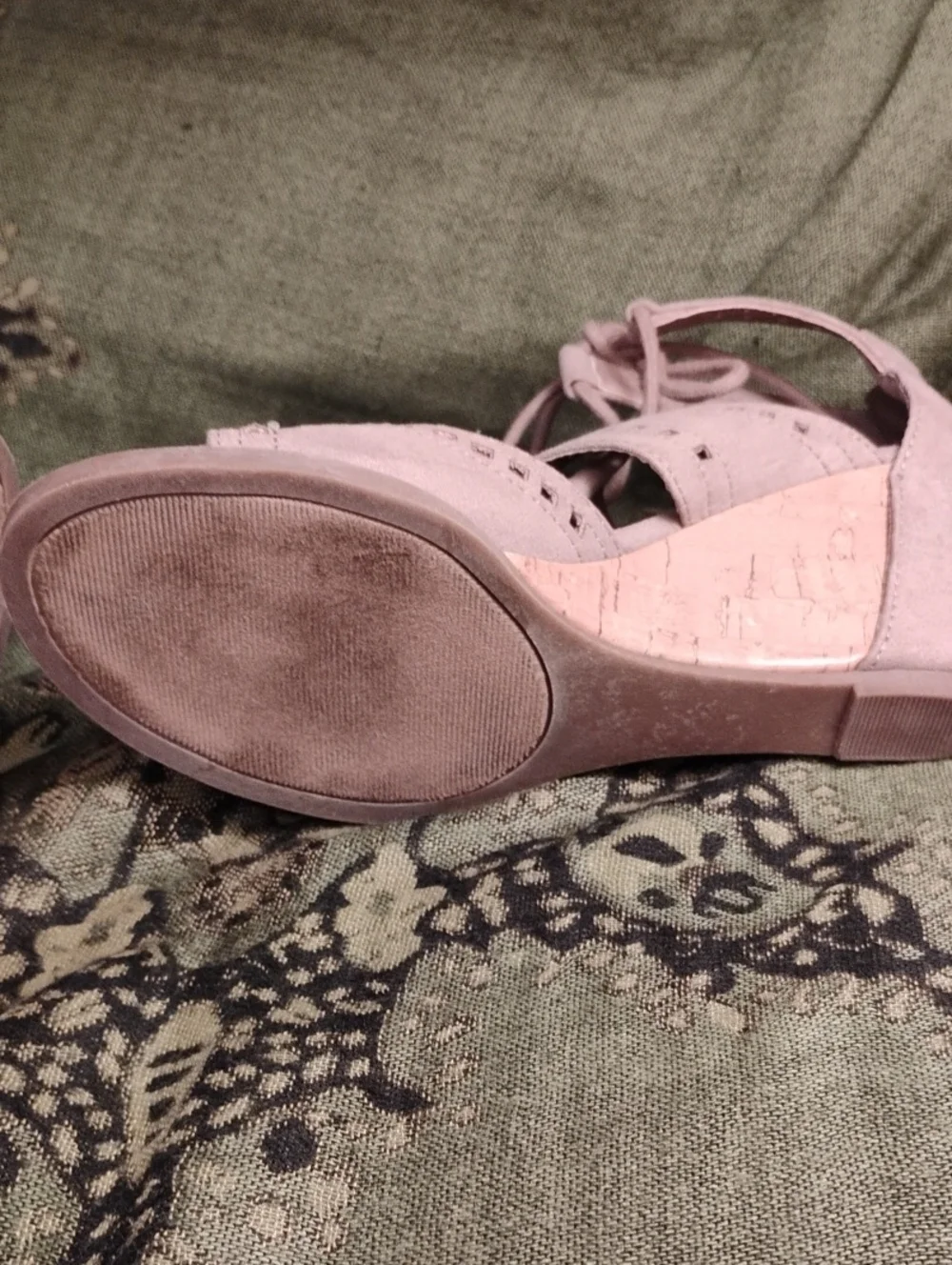 Madden Girl Lace-Up Taupe Women's Sandals